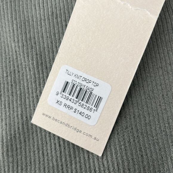 NWT Tilly knit sage top and shorts ribbed set - Picture 6 of 7